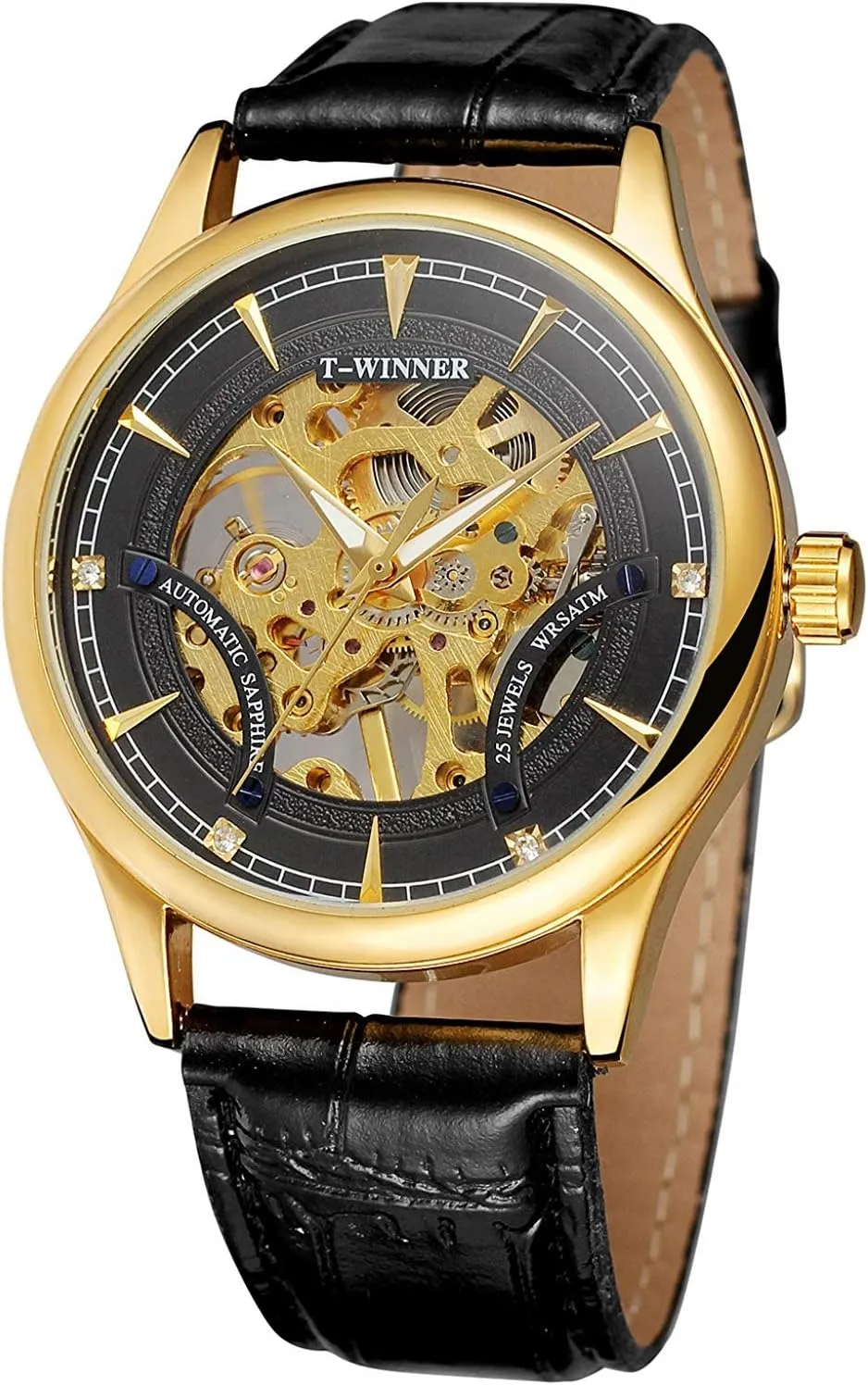 Strap Transparent Skeleton Dial Watch Carlien linguist prompt idle deficient coral Luxury Business Mechanical Watchs for Mens Leather 