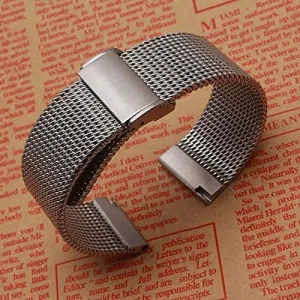 strap watchband accessories permission fashion watches men straps bracelet 18m 20mm 22mm 24mm mesh stainless steel metal black watch 