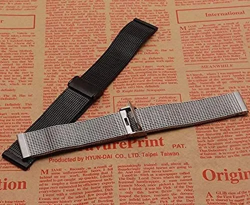 strap watchband accessories permission fashion watches men straps bracelet 18m 20mm 22mm 24mm mesh stainless steel metal black watch 