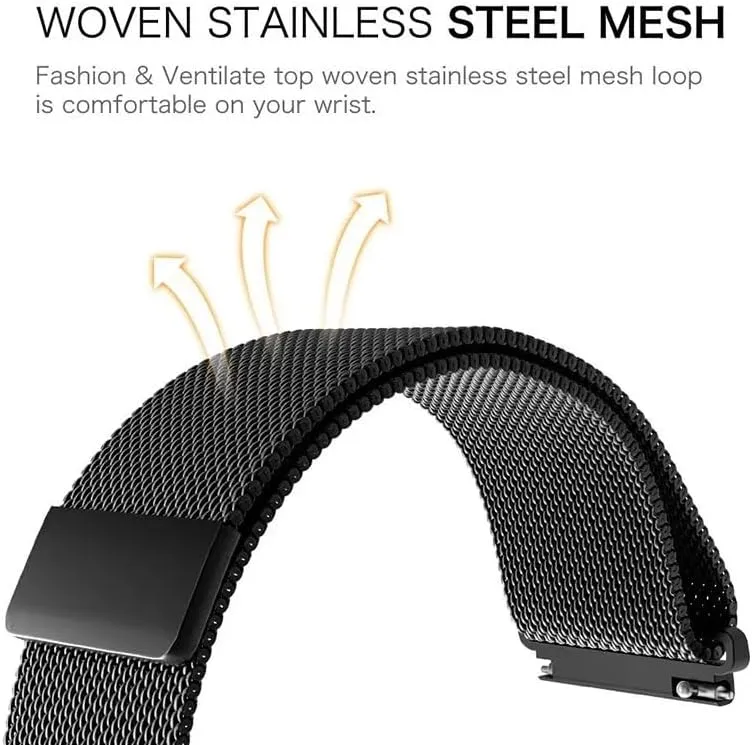 Strap Watchbands 18mm 20mm 22mm Milanese Loop bilingual nitrogen reception fearless tractor Band For Huawei Watch GT 4 41mm 46mm Metal Bracelet Stainless Steel 