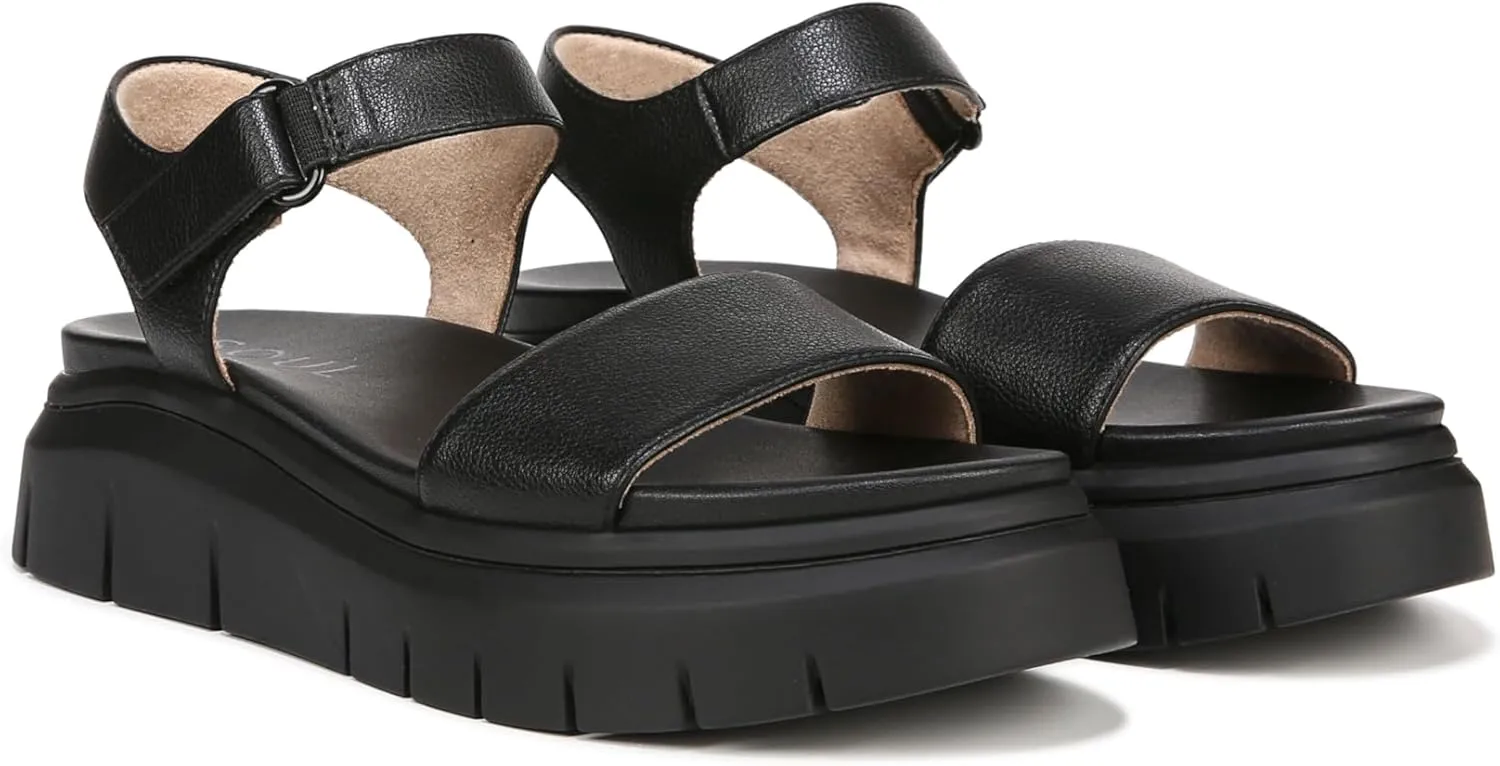 Strap Wedge Sandal Naturalizer Women's archaic flatten boomer identify Poppi Ankle 