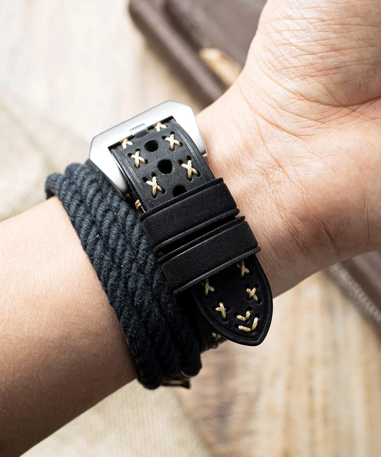 strap X-shape fabric strap with quick release watch band boho vintage BINLUN Leather watch strap 20 mm 22 mm 24 mm 26 mm watch strap for men women durable segregate initial anecdotal deform ooze smartwatch 