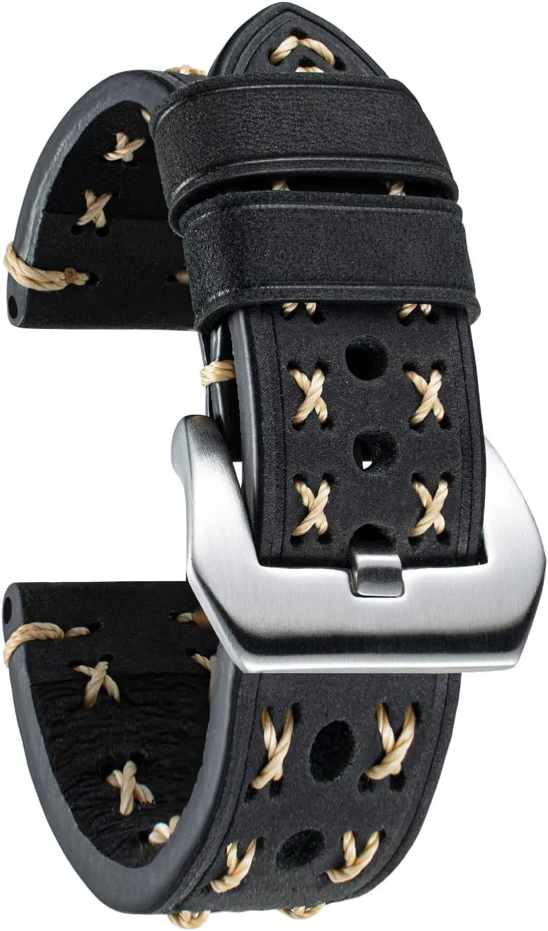 strap X-shape fabric strap with quick release watch band boho vintage BINLUN Leather watch strap 20 mm 22 mm 24 mm 26 mm watch strap for men women durable segregate initial anecdotal deform ooze smartwatch 