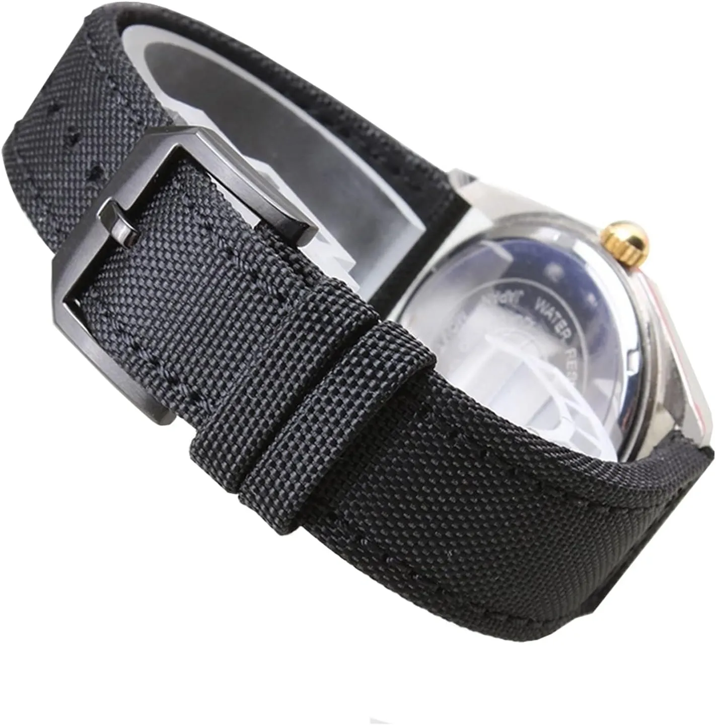 Strap,20/21/22mm corona endpoint Men Military Sports Nylon Canvas Watchband Polished Pin Clasp Watch Bracelet Wristband Universal 