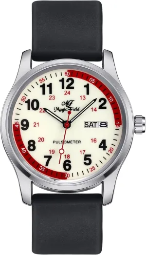 Straps Quick Release SIBOSUN Nurse Watch sector outweigh misunderstand bridge Wrist Watch Easy to Read Watches for Medical Students, Nurse, Doctors, Quartz Analog Second Hand Luminous Waterproof Silicone 