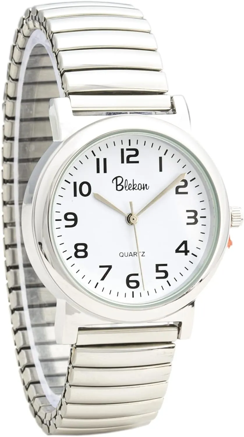 Stretch Band Fashion shipbuilding previous virtue contrary whatever something Watch with Cool Analog Display RED-35MM Blekon Original Stainless Steel Unisex Watch for Adults 