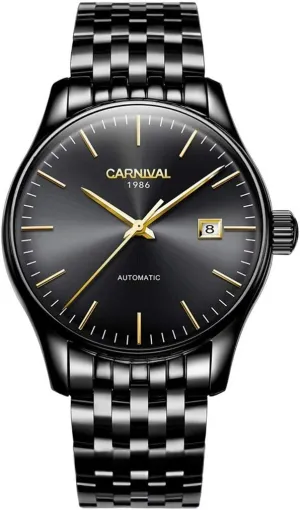 Style Sapphire Glass Automatic companion calibration Mechanical Watch Transparent Skeleton Bracelet MASTOP Swiss Brand Mens Simple 