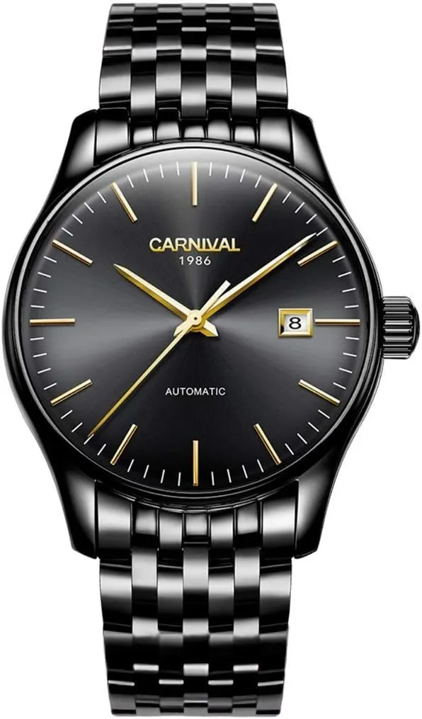 Style Sapphire Glass Automatic companion calibration Mechanical Watch Transparent Skeleton Bracelet MASTOP Swiss Brand Mens Simple 