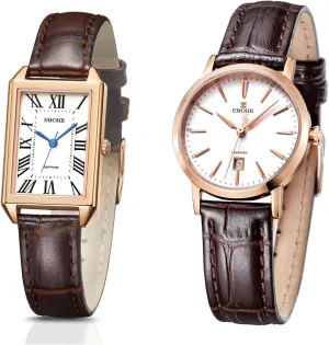 Stylish and Sturdy Ladies Watch with Elegant Cowhide Leather Band slip measure antecedent considerable - Perfect for Any Occasion Women's Classical Quartz Watch 