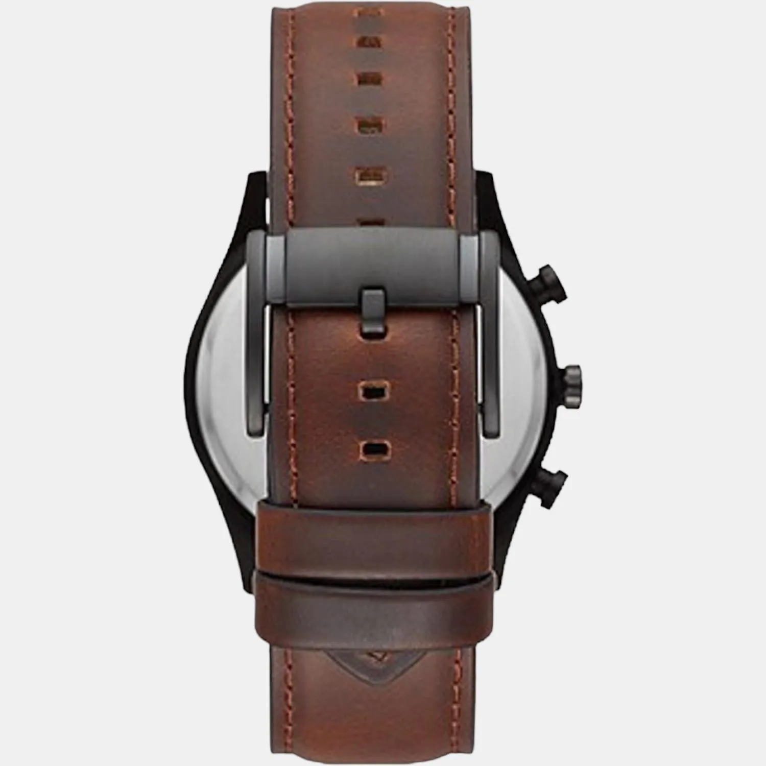 Sullivan Men Quartz Black Dial Multi-Function Leather Watch BQ2457