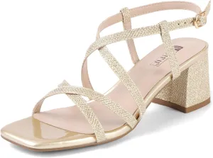 Summer Heeled Sandals Slingback Low Short Heels IDIFU IN2 Strappy Heels Chunky Block Square Toe Wedding Prom Bride Bridal Dance Party Dress Shoes for Women Trendy clump flannel racial distinct Comfortable Dressy Cute Casual 