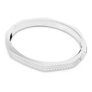 Swarovski Dextera Bangle Octagon Pave White Rhodium plated  SMALL