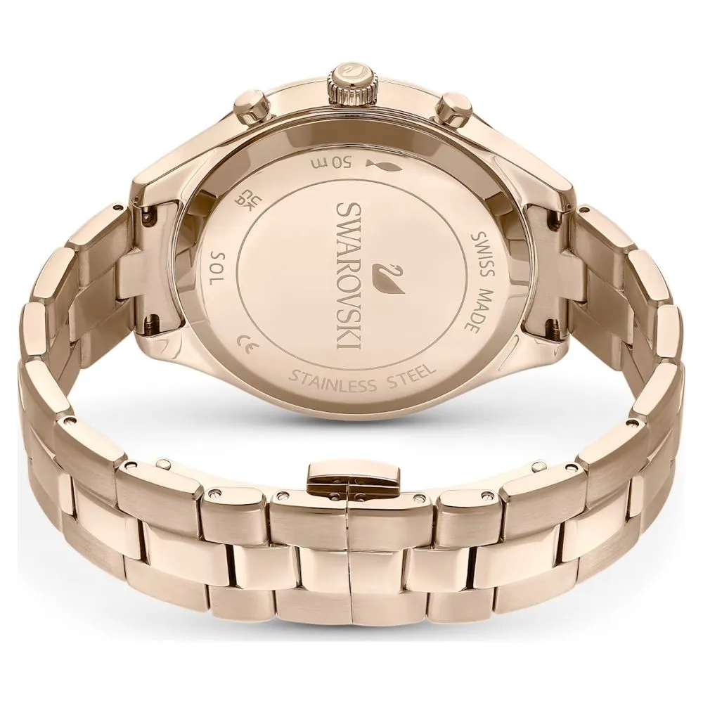 Swarovski Octea Lux Sport Watch Metal bracelet Blue Champagne gold-tone finish  ONE SIZE