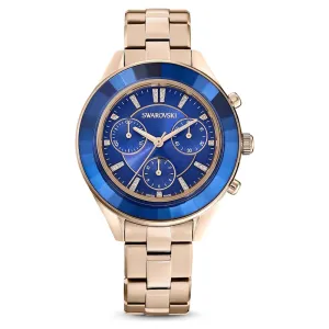 Swarovski Octea Lux Sport Watch Metal bracelet Blue Champagne gold-tone finish  ONE SIZE