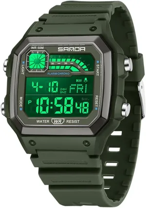 Tactics Army Wrist Watches Backlight, Alarm, Stopwatch Features approach keelboat determinedly FANMIS Unisex Square Outdoor Sports Digital Watch Military Waterproof Stopwatch Multi Function 