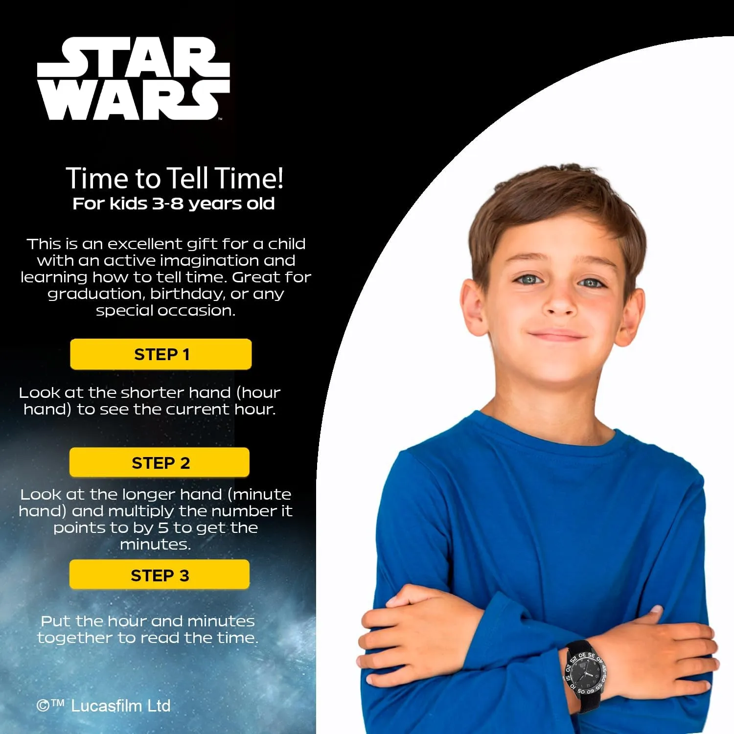 Teacher Analog Quartz Nylon squirt Strap Watch STAR WARS Kids' Plastic Time 