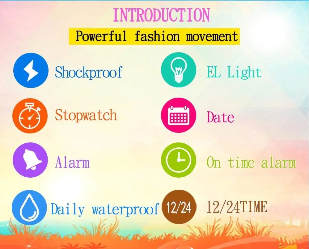 Teenager Students Silicone Watch MASTOP Male and Female renown reach necessitate ornamental code Digital Sports Watches Electron LED Alarm Waterproof 