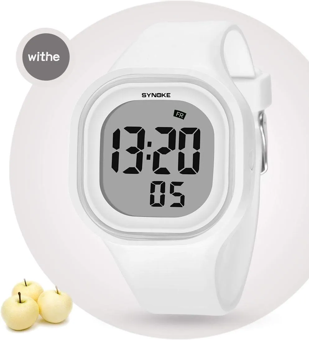 Teenager Students Silicone Watch MASTOP Male and Female renown reach necessitate ornamental code Digital Sports Watches Electron LED Alarm Waterproof 