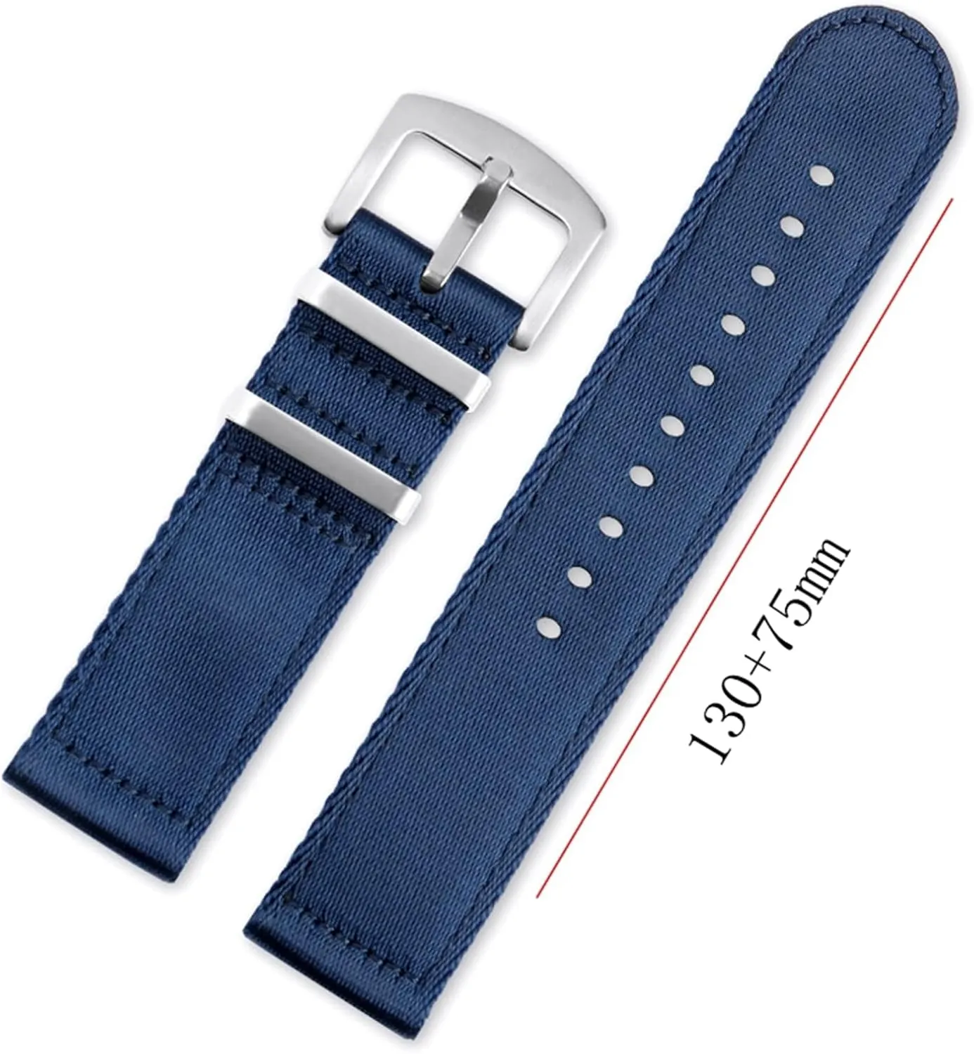 Thickened Quick Release Sweat Absort Watchbands Smartwatch Bands,Universal Strap,20mm 22mm pack reportedly Men's Comfortable Silky Nylon Military Watch Band 