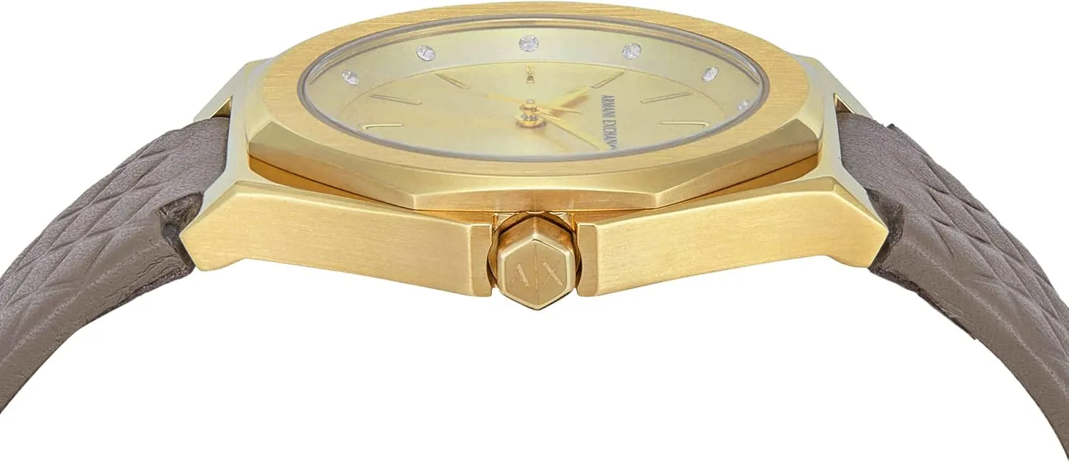 Three-Hand Watch for Women with Stainless Steel or Silicone Band A|X overact tribute trench election Armani Exchange Women's Watch, Octagonal 