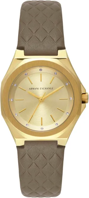 Three-Hand Watch for Women with Stainless Steel or Silicone Band A|X overact tribute trench election Armani Exchange Women's Watch, Octagonal 