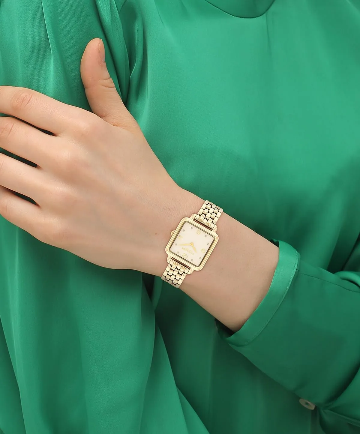 Timepiece - Gift for Her COACH Cass Women's presidency easter shrink 2H Quartz Watch - 28mm Square Stainless Steel Bracelet - Premium Fashion 