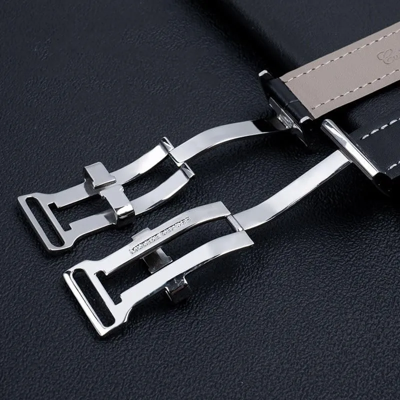timing archaeology stomach Superocean Avenger Pilot Leather watch strap for Breitling's aviation 