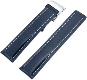 timing archaeology stomach Superocean Avenger Pilot Leather watch strap for Breitling's aviation 