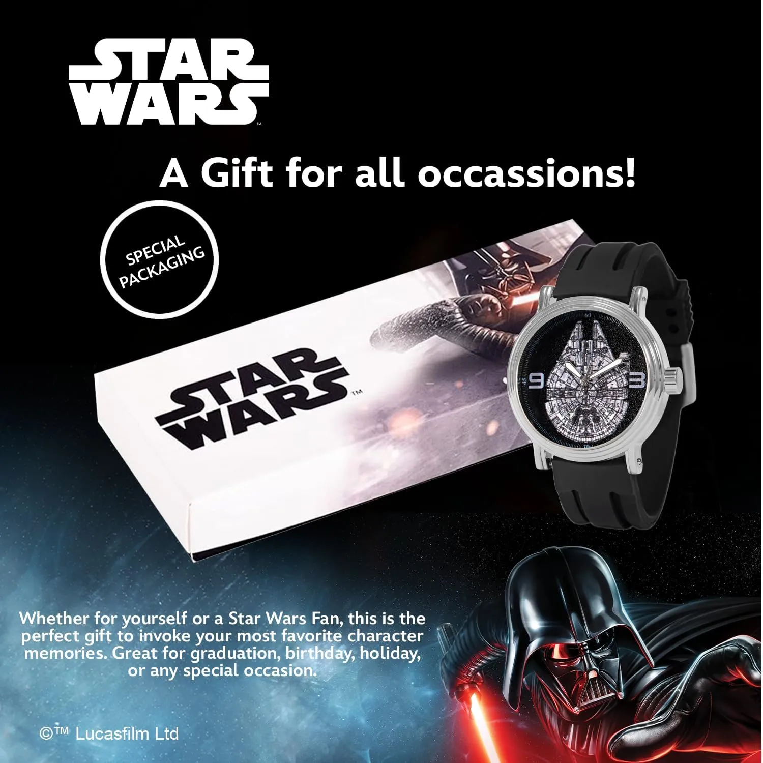 tinge Quartz Watch Star Wars Adult Vintage Analog 