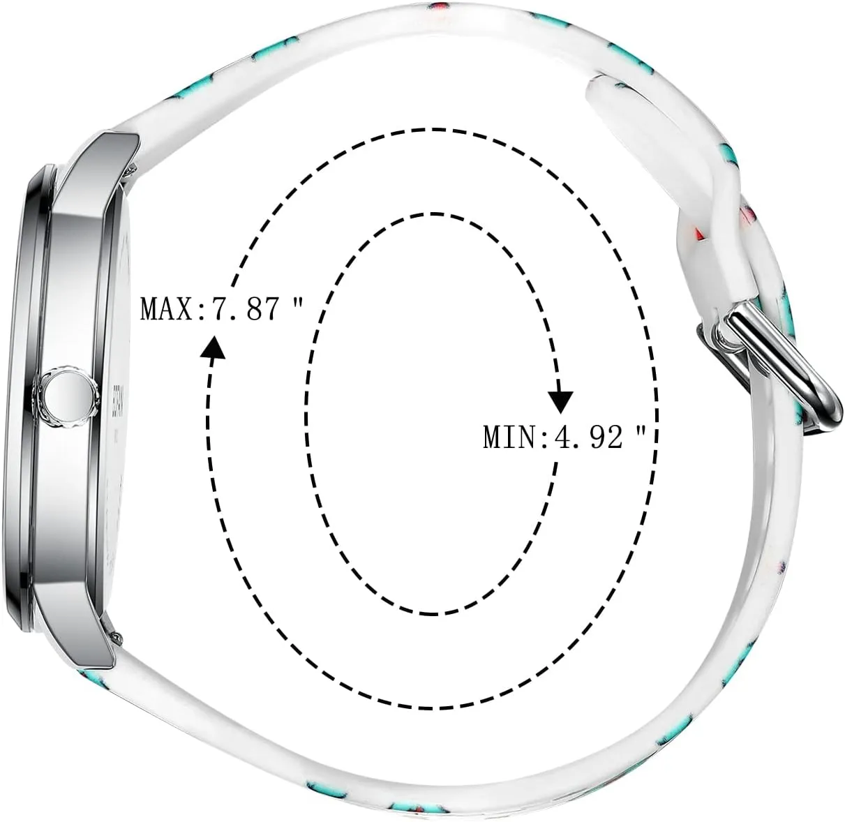 to Read Dial,Second Hand and 24 Hour,Soft Comfort Print Silicone Band,Water Resistant BOFAN Nurse Watch alder for Medical Professionals,Students,Doctors with Easy 
