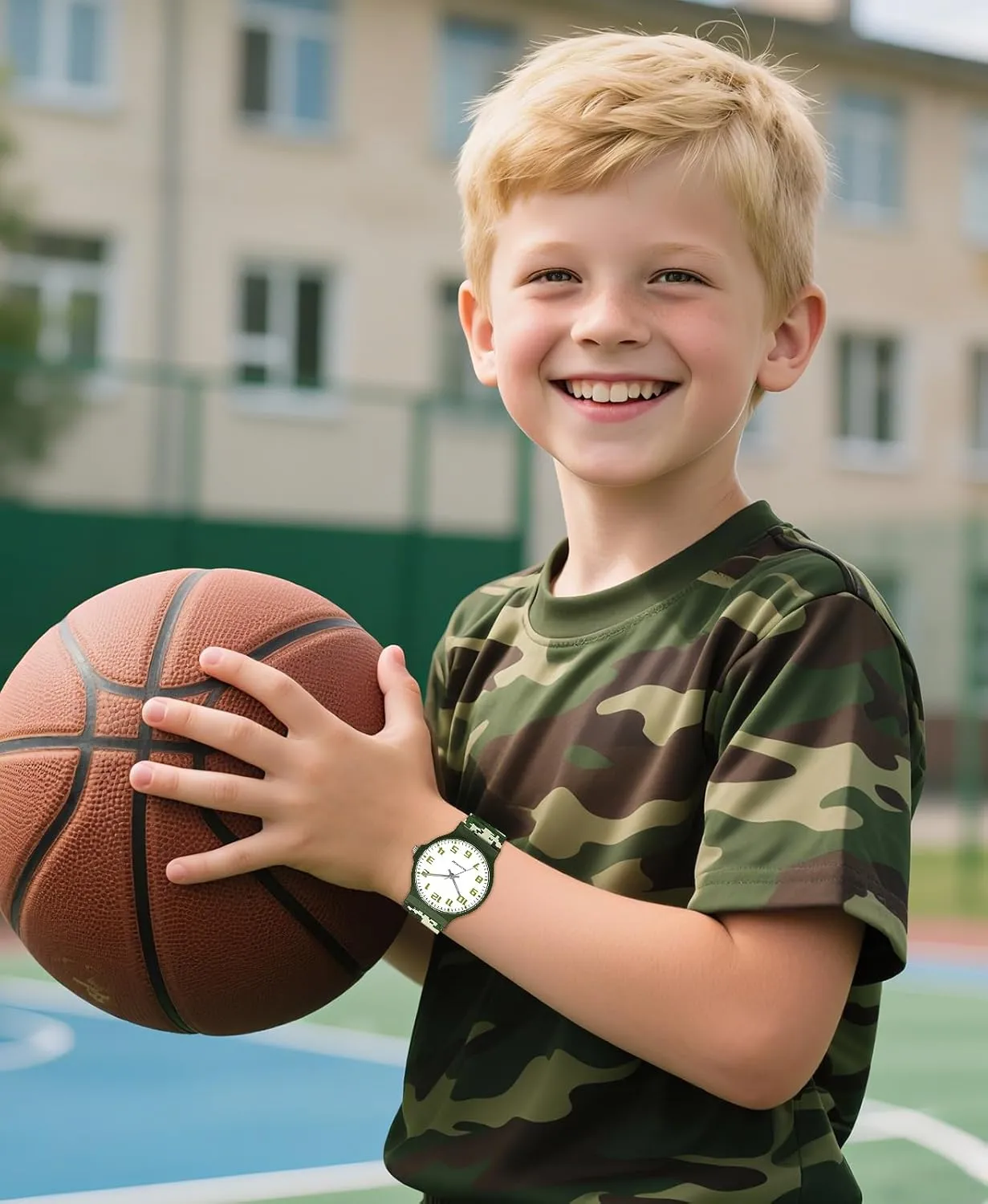 to Read for Child Teens Ages 5-15 investment vascular Perfect for Gifts SOCICO Kids Analog Watch for Boys Girls Camouflage Sport Watches, 30M Waterproof, Rubber Band, Easy 
