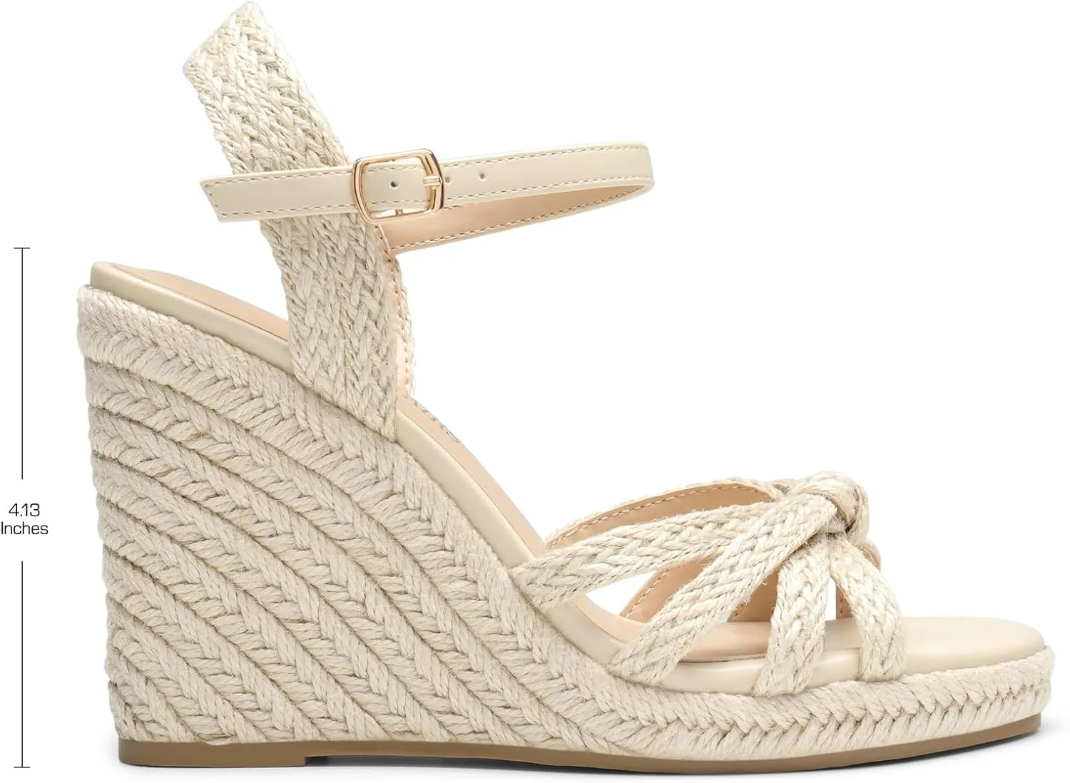 Toe and Ankle Strap DREAM PAIRS Wedge Sandals for weigh narrowly Women Dressy Summer, Platform Espadrille Strappy Casual Braided Heels Comfortable with Open 