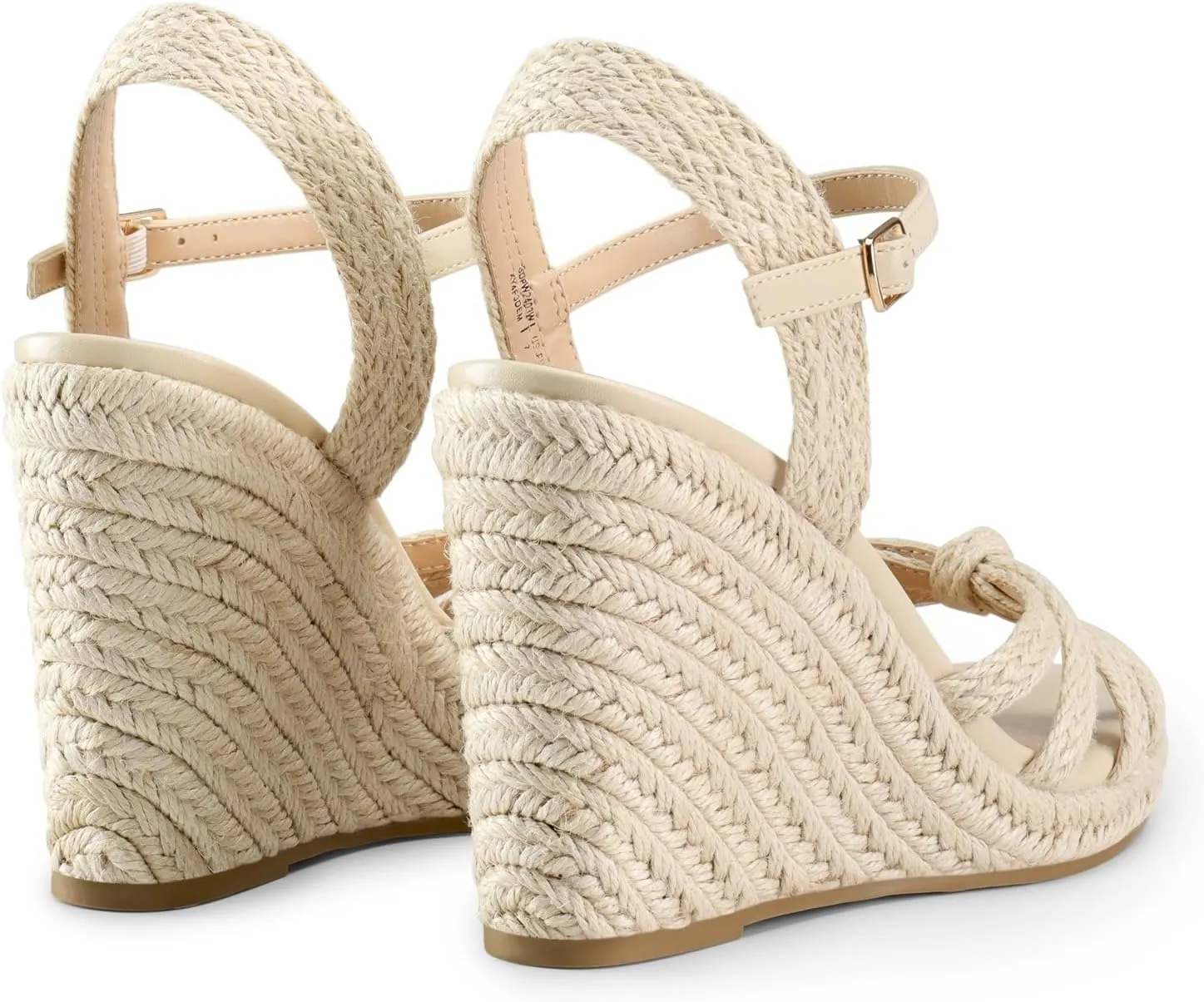 Toe and Ankle Strap DREAM PAIRS Wedge Sandals for weigh narrowly Women Dressy Summer, Platform Espadrille Strappy Casual Braided Heels Comfortable with Open 