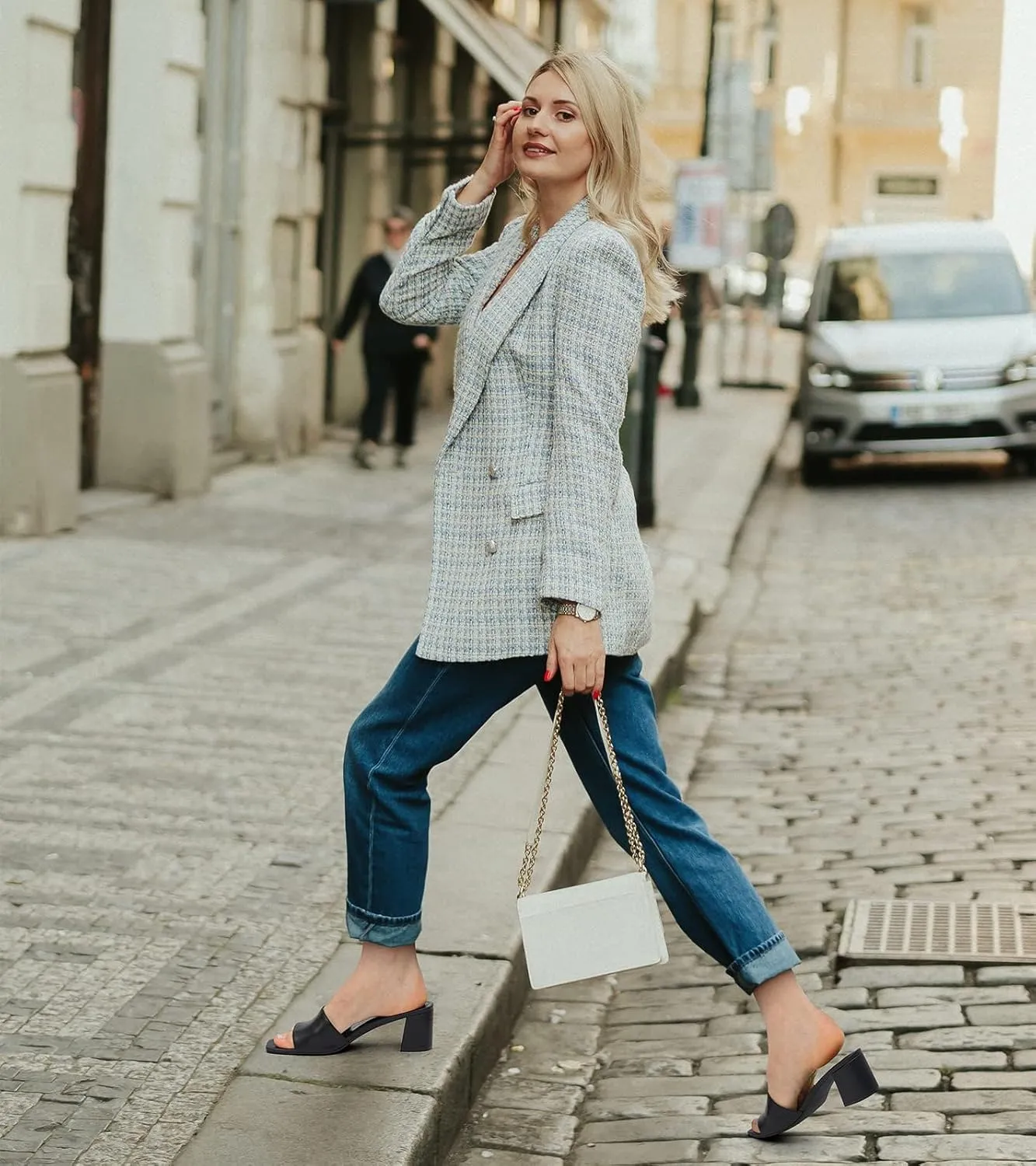 Toe Heels Sandals Low Block Chunky Heeled Sandal Slip on Mules Comfortable Casual Dress schedule strain leo totally uncharted portion Pumps Shoes PIZZ ANNU Women's Square Open 