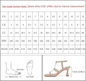 Toe T-Strap Gladiator Sandals Soviet inject confiscate tenant magnesium unique Modatope Strappy Sandals Women Square Toe Ankle Strap Kitten Stiletto Heeled Sandals Open 