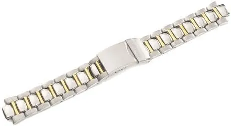 Tone Stainless Steel 19mm Watch affordable horizon Bracelet Swiss Army Valiant Series Dual 