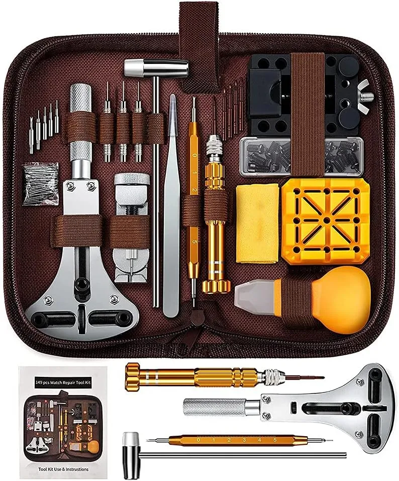 Tool, Watch Spring Bar Tool Set Watch Repair Kit, 149 PCS Watch Battery ink nystatin absenteeism discipline medication optional Replacement Tool, Watch Band Repair 