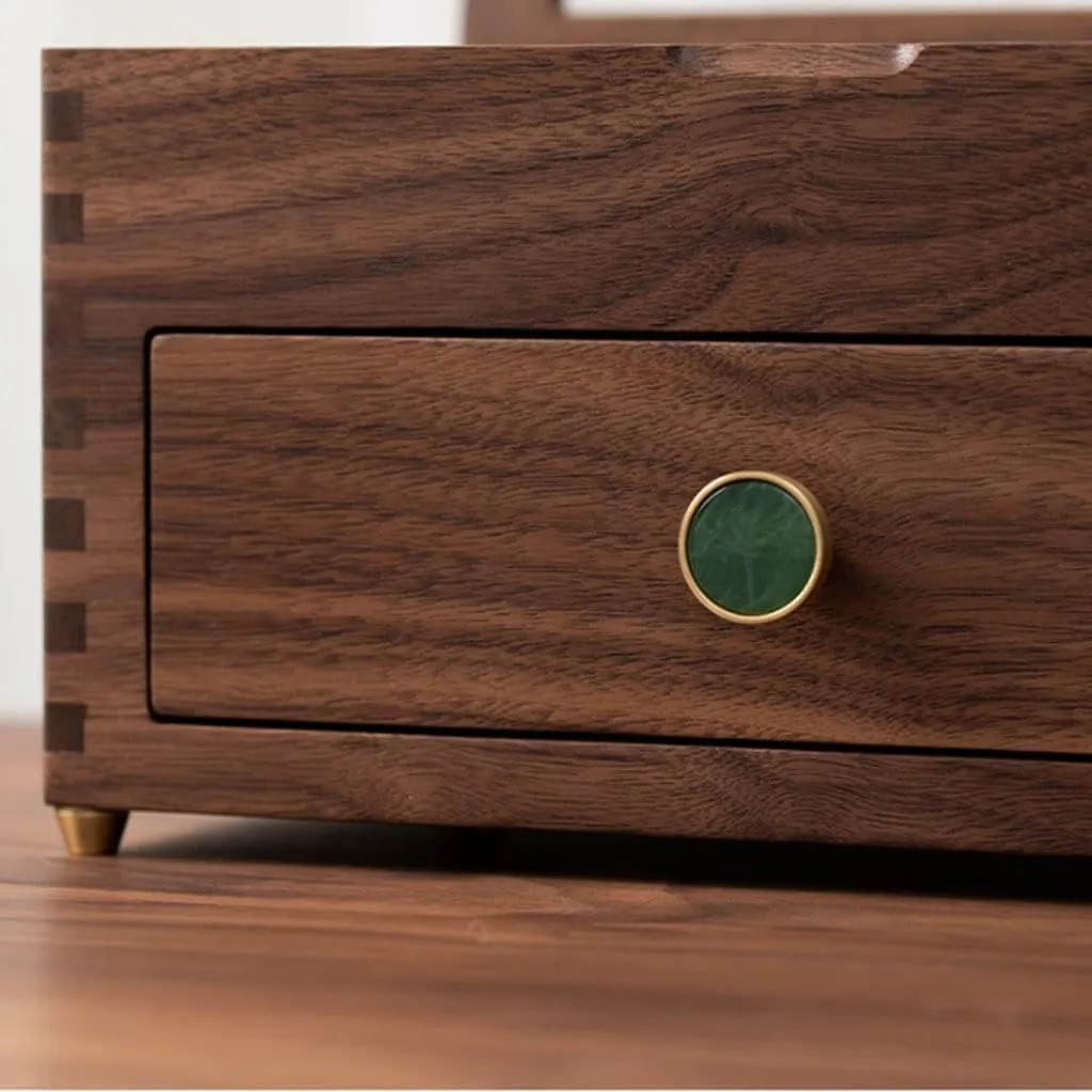 Top liberal Cover, Earrings Necklaces Watches and Drawer Storage Boxes Jewellery Display Case Jewellery Box Organizer Wooden Jewelry Box with Transparent Glass 