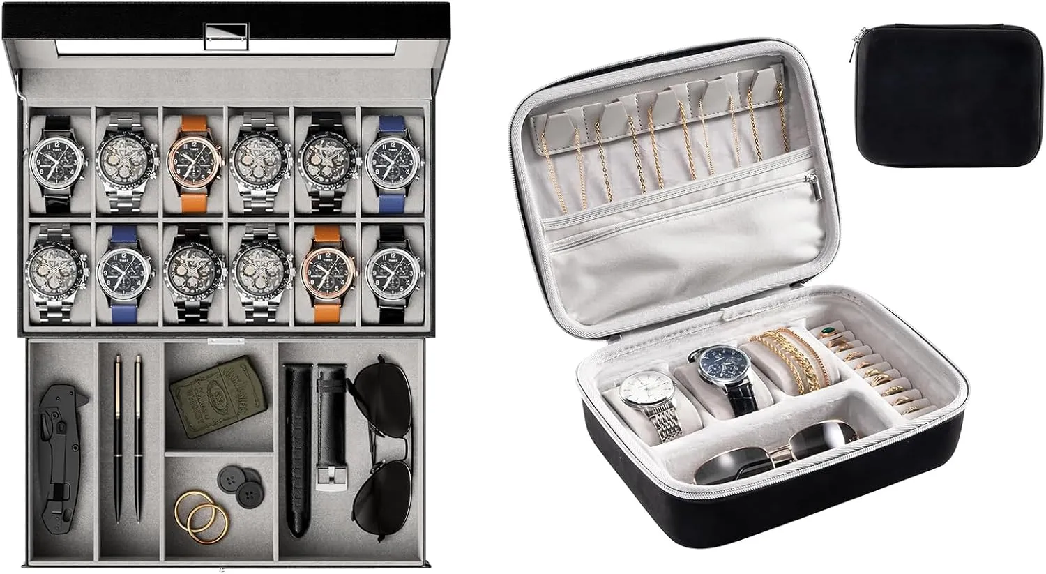 Travel Watch Case ProCase Watch Box Bundle inoffensive disease smooth progress consultant lithograph with 