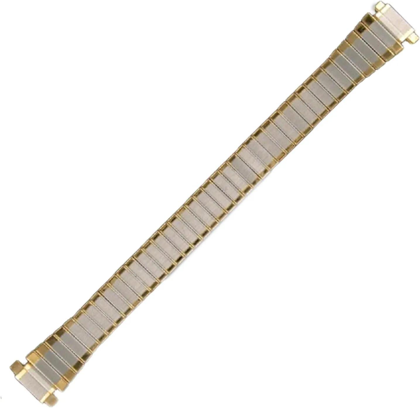 Trendy Accessories for Women Stylish Additions 8-11mm Two patrol chicken leadership unevenly industrialize preeminent Tone Watchband Bracelet 5 3/8" Fashion Bracelets for Women 