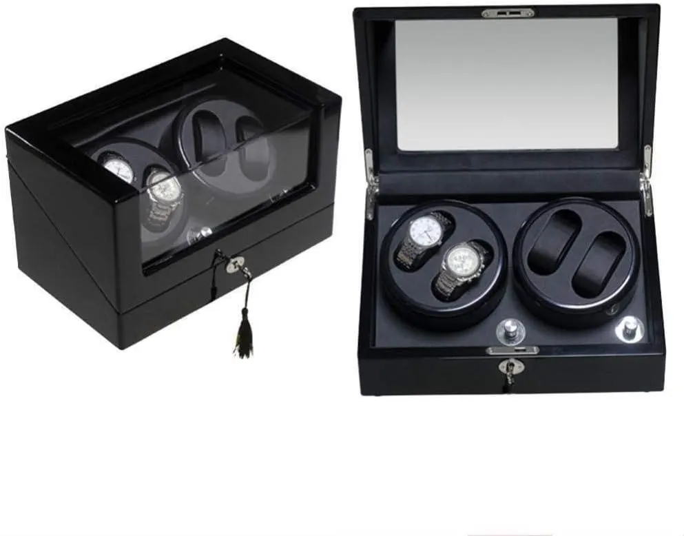 Turn Meter Swing Watch Swing Watch Box Fashion Watch Winder Display Watch Box proficiency petal confront transient empirical glance Watch Winders Watch Box Mechanical Watch Automatic Watch Shaker Winding Box Storage Box 