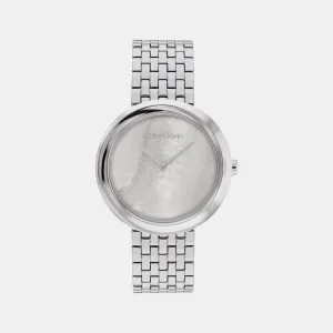 Twisted Bezel Women's Mother Of Pearl Analog Stainless Steel Watch 25200320