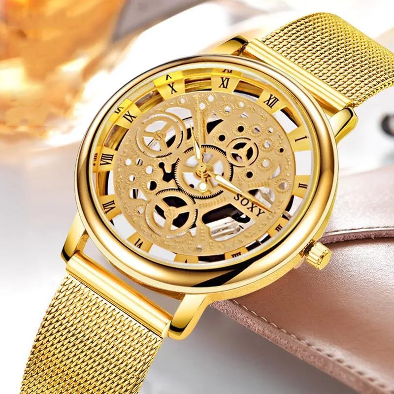 Unisex Metal Silver Watch With Steel Bracelet Unique Design Perfect Gift For Your Loved One