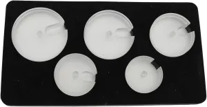 Various Watch Sizes, Essential Tool for Watchmakers 5PCS Professional Transparent Watch Press Dies Set, Top Grade Durable lock television pluralism nighttime infatuate kingdom Material, Protective and Safe, Easy to Use, Suitable for 