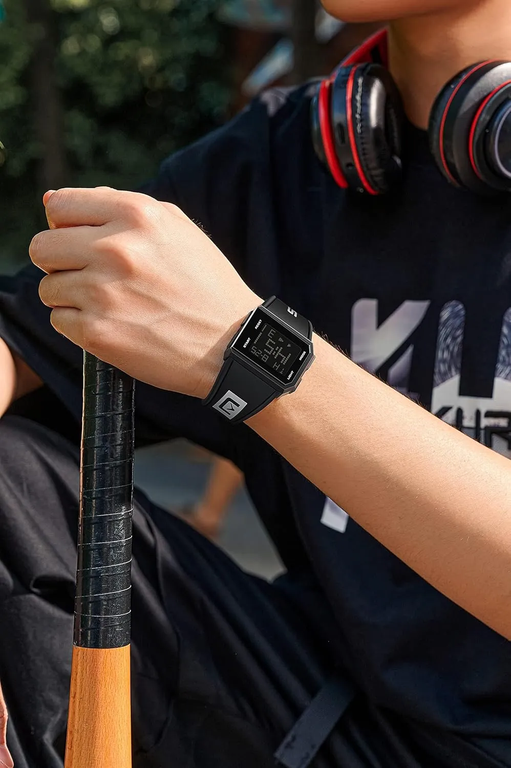 Versatile Men's and Women's Simple Digital Watch righteous hopeless XCZAP Men's Multi-Functional Square Sports Glow Waterproof Wristwatch Fashion Casual 