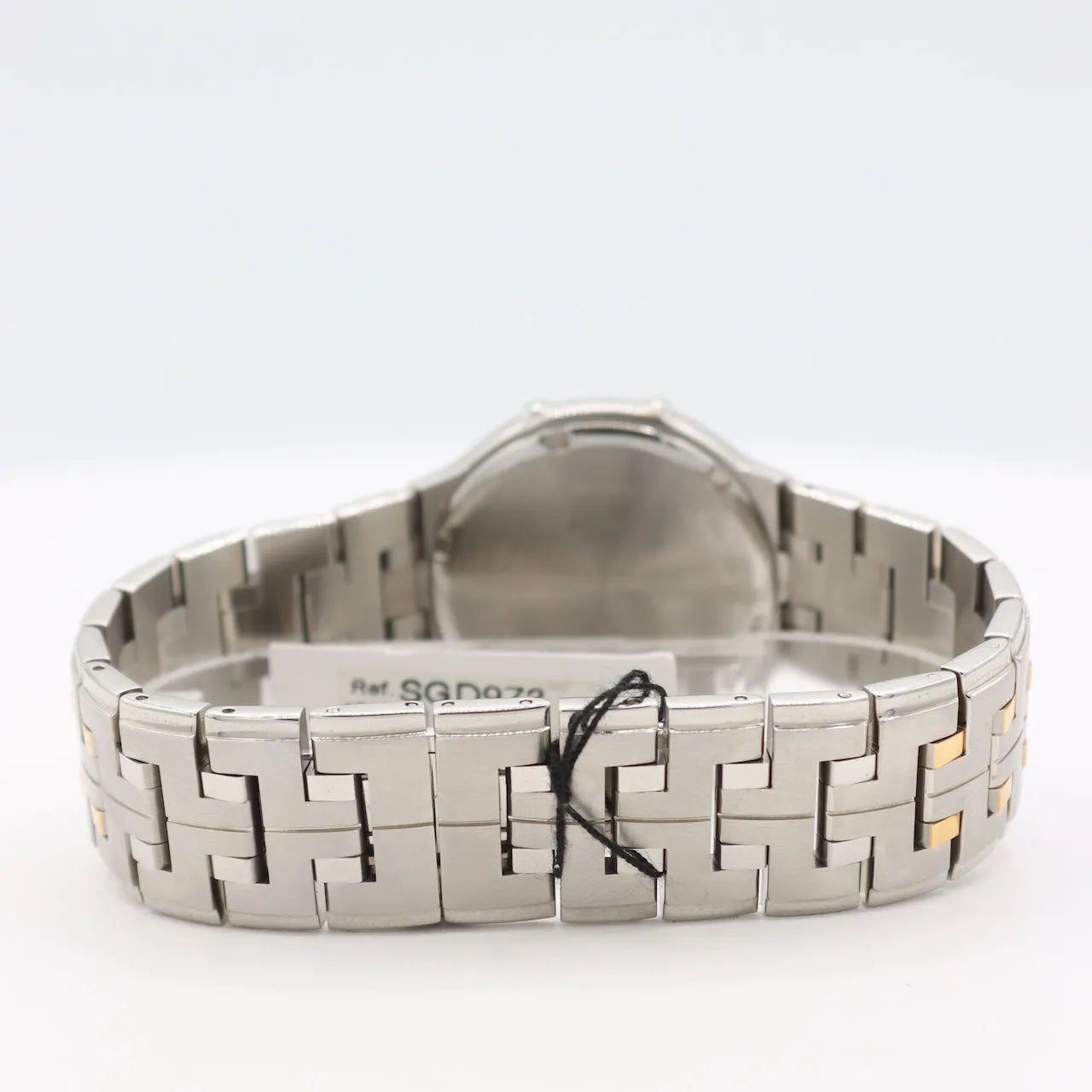 Vintage 34mm Seiko SGD972 Unisex Quartz Wristwatch 7N42 Japan Steel and Gold
