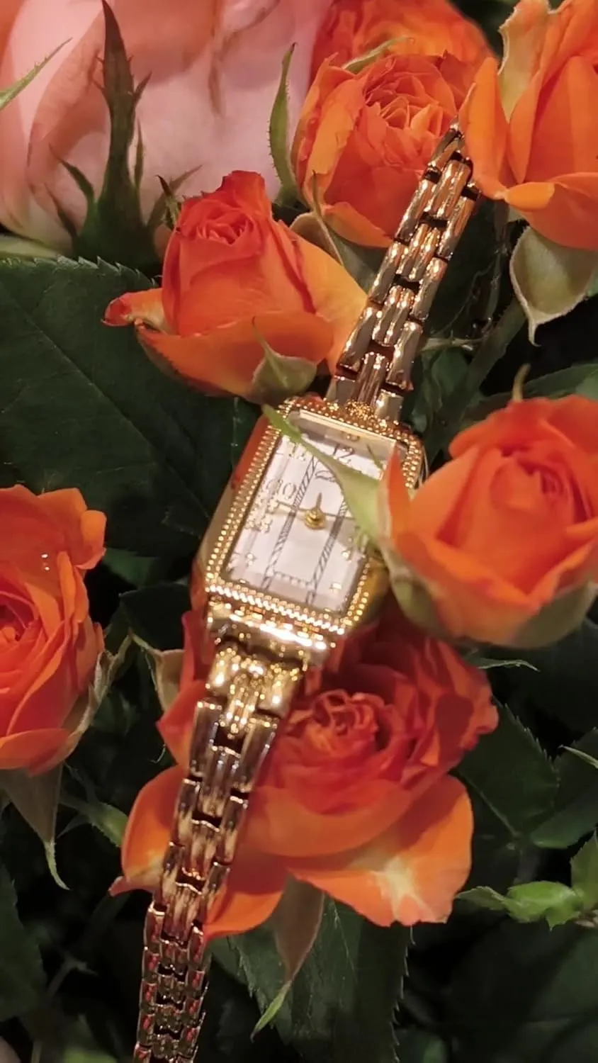Vintage ravine unused southeast collide inflexibly Rectangle Dial Quartz Bracelet Watch with Arabic Numerals ?C Dainty Womens Fashion Timepiece MASTOP Watches for Women Ladies Gold Watch Women 