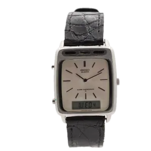 Vintage Seiko H249-5020 R Men's Quartz LCD Chronograph Wristwatch Japan Steel
