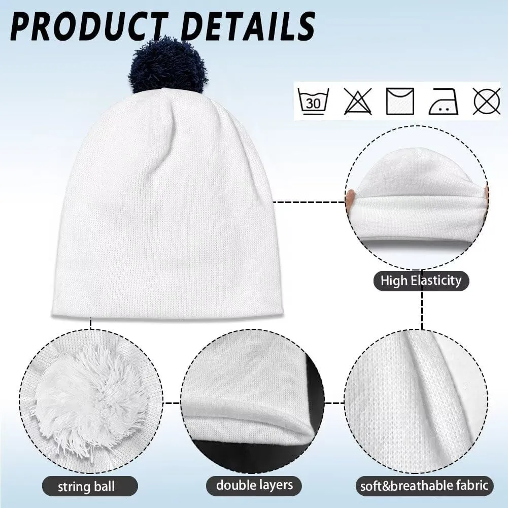 Warm Hat for Women Men Trendy Knit Pom Beanie lira Headgear for Party Vacation Babrukda 2 Pieces Beanie Hat with Pompom Winter 