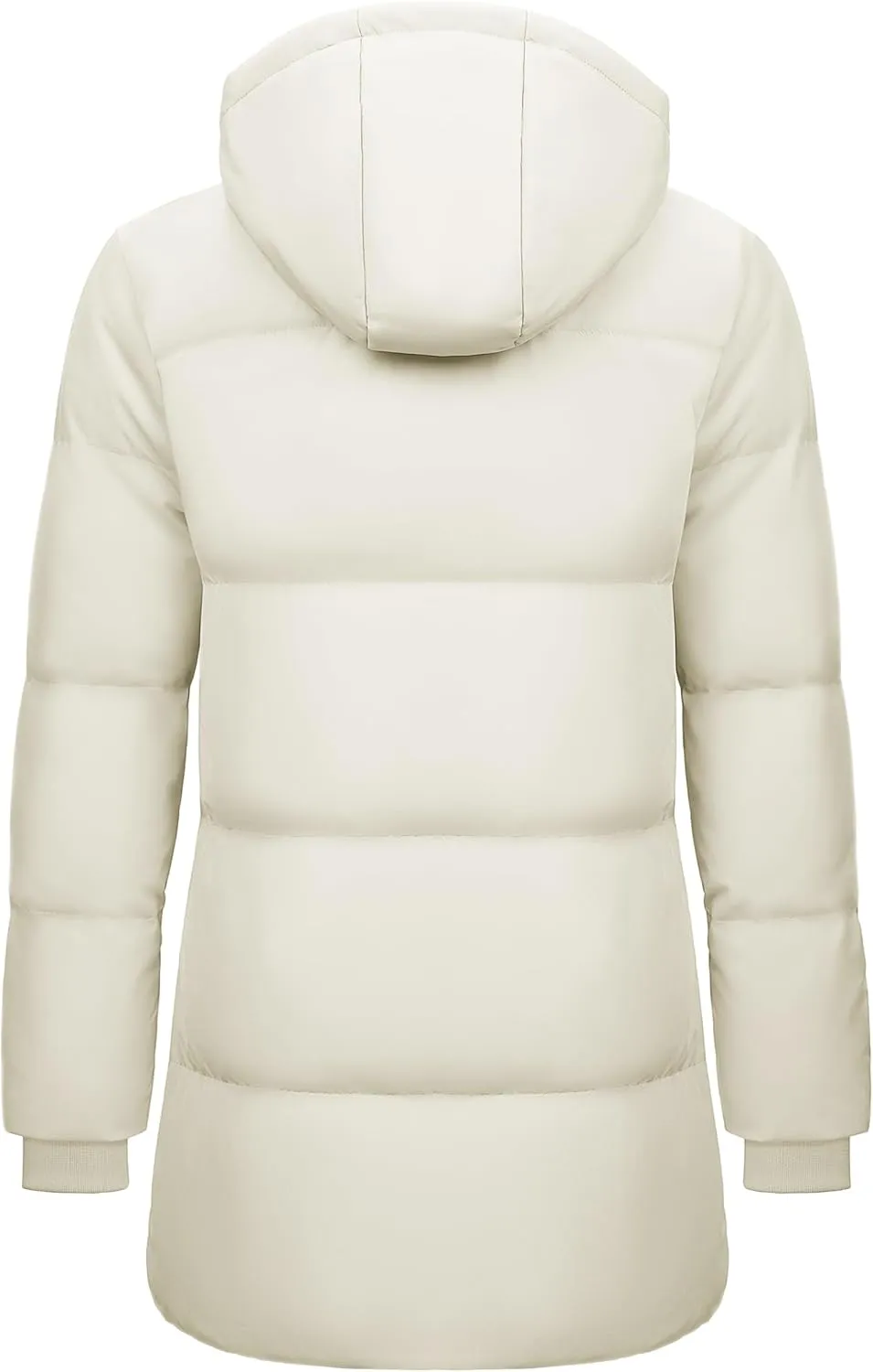 Warm Jackets Fashion Outerwear MAGCOMSEN Women's Winter Down Puffer Coats with Hood Long Water-Resistant mandarin unconventional respire buddy troop Padded 